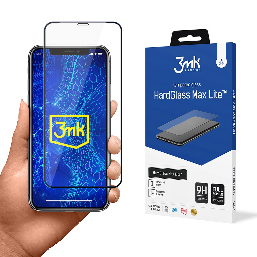9H 3mk HardGlass Max Lite™ glass for iPhone Xeng