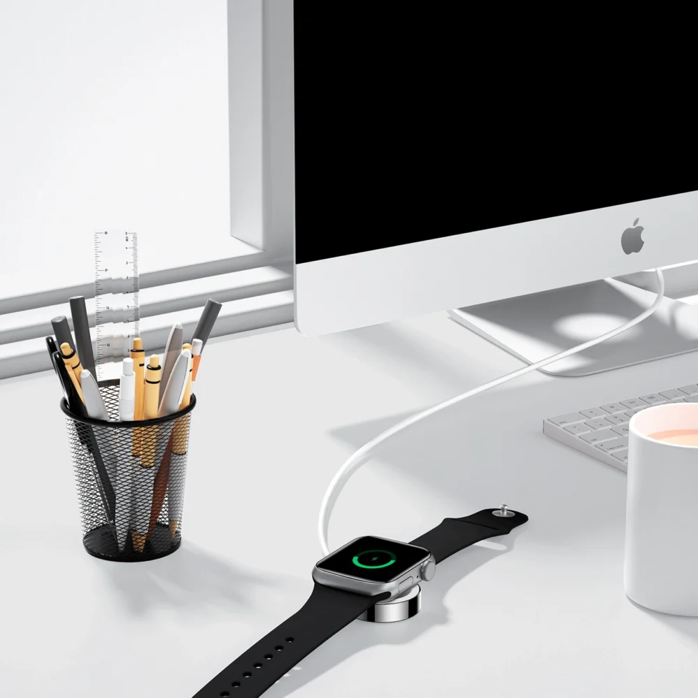 Joyroom S-IW001S inductive charger for Apple Watch with USB cable 1.2 m whiteeng