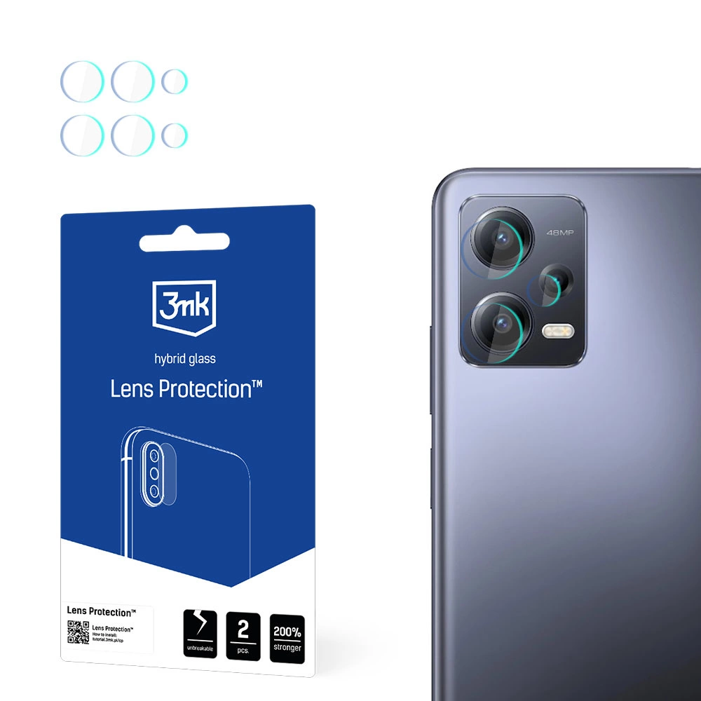 Camera Glass for Xiaomi Redmi Note 12 Pro+ / Note 12 Pro 7H for 3mk Series Lens Protection Lenseng