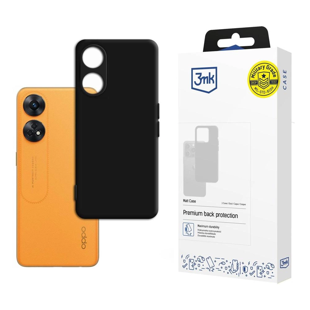Oppo Reno 8T 4G - 3mk Matt Case blackeng