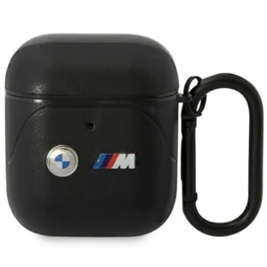 BMW BMA222PVTK AirPods 1/2 cover black/black Leather Curved Lineeng