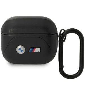 BMW BMA322PVTK AirPods 3 gen cover black/black Leather Curved Lineeng