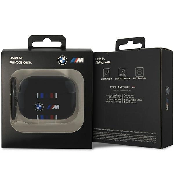 BMW BMAP222SWTK AirPods Pro 2 gen cover black/black Multiple Colored Lineseng