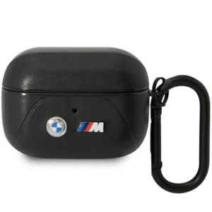 BMW BMAP22PVTK AirPods Pro cover black/black Leather Curved Lineeng