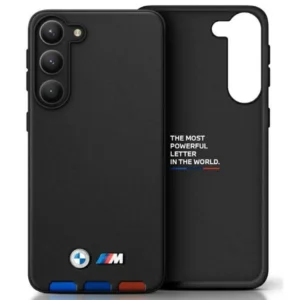 Case BMW BMHCSA5422PTDK A54 black/black Leather Stamp Tricoloreng