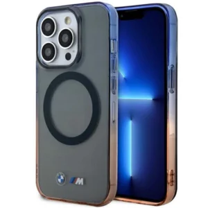 Case BMW BMHMP14LHTGE iPhone 14 Pro 6.1" grey/grey hardcase Gradient Bumper MagSafeeng