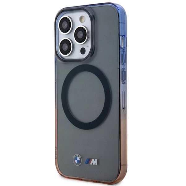 Case BMW BMHMP14LHTGE iPhone 14 Pro 6.1" grey/grey hardcase Gradient Bumper MagSafeeng