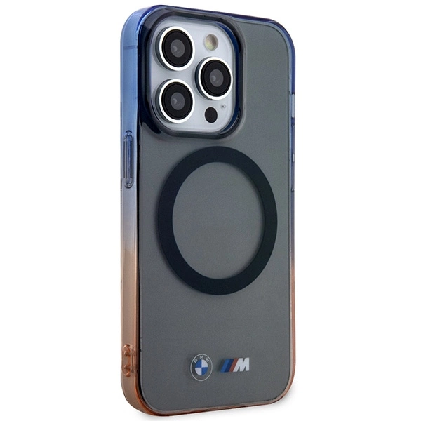 Case BMW BMHMP14LHTGE iPhone 14 Pro 6.1" grey/grey hardcase Gradient Bumper MagSafeeng