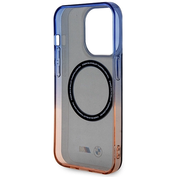 Case BMW BMHMP14LHTGE iPhone 14 Pro 6.1" grey/grey hardcase Gradient Bumper MagSafeeng