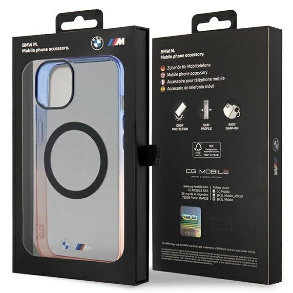 BMW Gradient Bumper MagSafe case for iPhone 14 Plus - grayeng