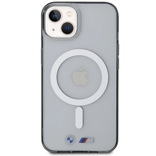 BMW BMHMP14SHCRS iPhone 14 6.1" case transparent hardcase Silver Ring MagSafeeng
