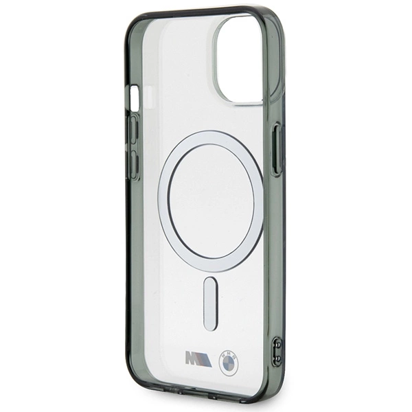 BMW BMHMP14SHCRS iPhone 14 6.1" case transparent hardcase Silver Ring MagSafeeng