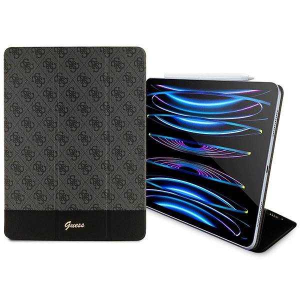 Etui Guess 4G Stripe Allover na iPad Pro 12.9" - czarnepol