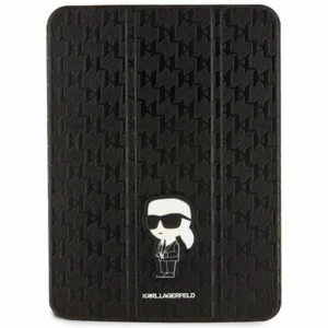 Karl Lagerfeld KLFC11SAKHPKK iPad 10.9" Folio Magnet Allover Cover black/black Saffiano Monogram Ikonikeng