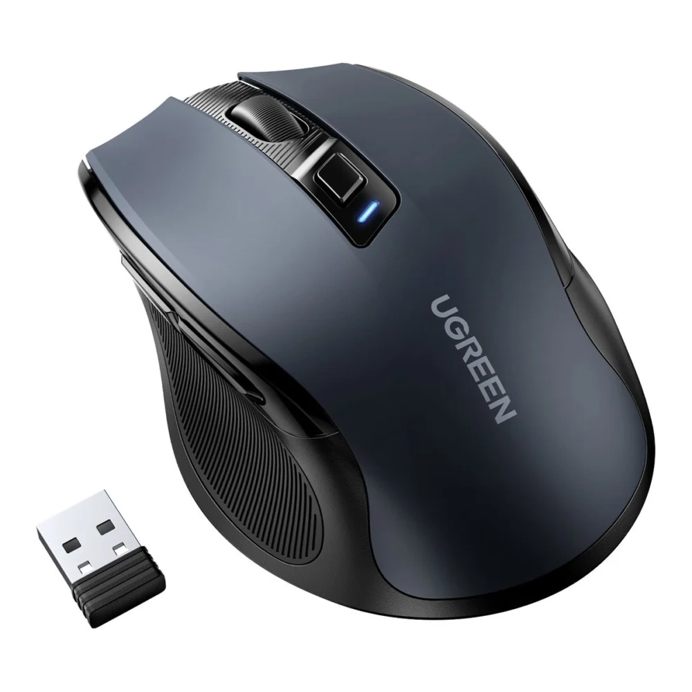 Ugreen MU006 wireless optical mouse USB 2.4GHz / Bluetooth 5.0 4000 DPI - blackeng
