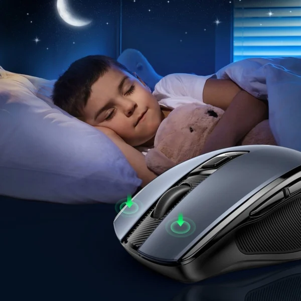Ugreen MU006 wireless optical mouse USB 2.4GHz / Bluetooth 5.0 4000 DPI - blackeng