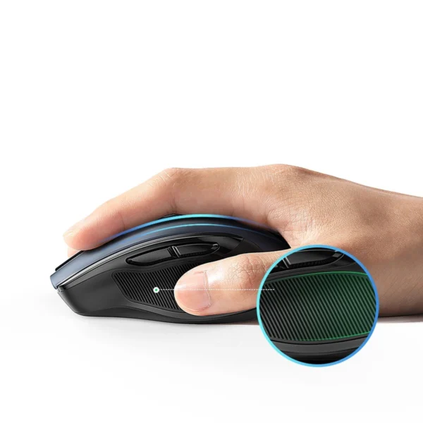 Ugreen MU006 wireless optical mouse USB 2.4GHz / Bluetooth 5.0 4000 DPI - blackeng