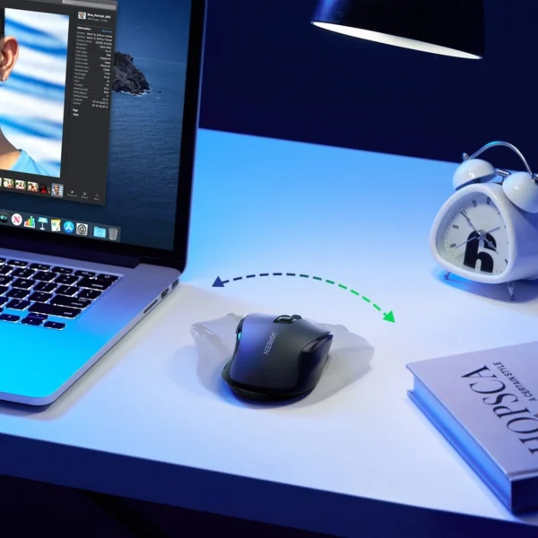 Ugreen MU006 wireless optical mouse USB 2.4GHz / Bluetooth 5.0 4000 DPI - blackeng