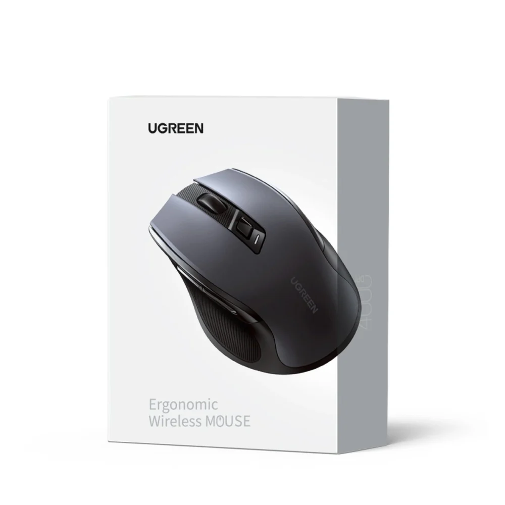 Ugreen MU006 wireless optical mouse USB 2.4GHz / Bluetooth 5.0 4000 DPI - blackeng