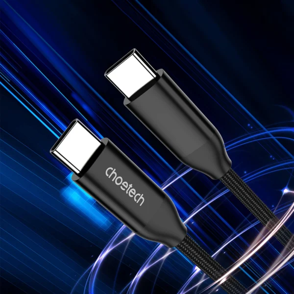 Choetech XCC-1036 USB-C - USB-C PD cable 240W 480Mb/s 2m - blackeng