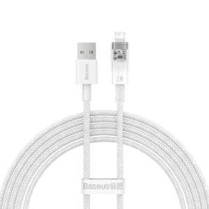 Baseus Explorer Series cable USB - Lightning 2.4A 2 m white (CATS010102)eng