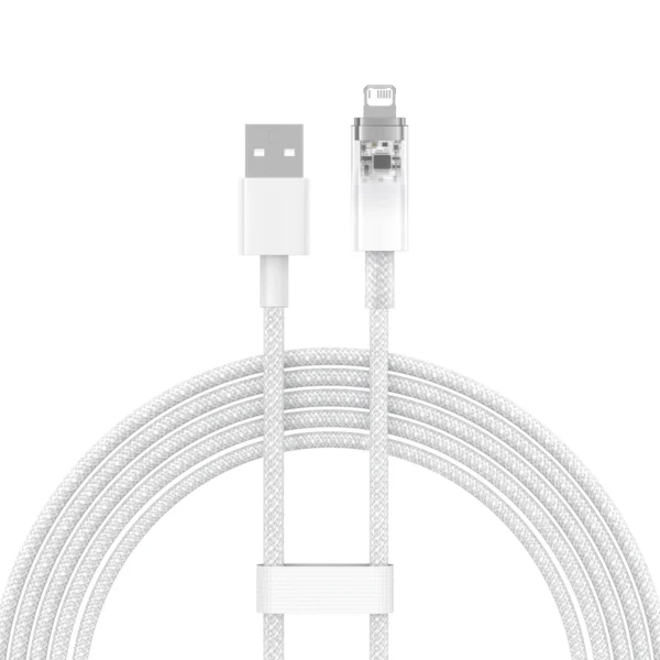 Baseus Explorer Series cable USB - Lightning 2.4A 2 m white (CATS010102)eng