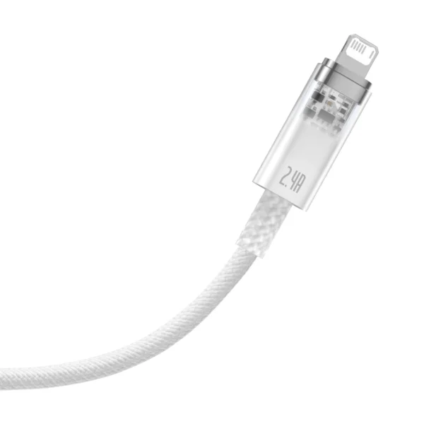 Baseus Explorer Series cable USB - Lightning 2.4A 2 m white (CATS010102)eng