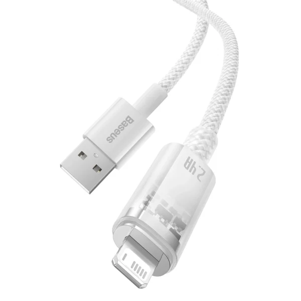 Baseus Explorer Series cable USB - Lightning 2.4A 2 m white (CATS010102)eng