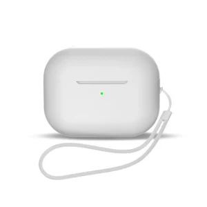 Silicone case for AirPods 3 + wrist strap lanyard - whiteeng