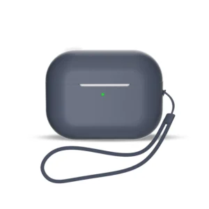 Silicone case for AirPods 3 + wrist strap lanyard - blueeng