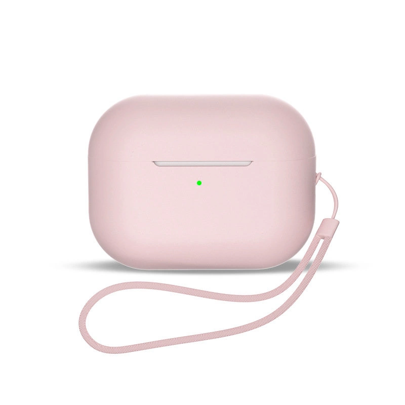 AirPods 1 / AirPods 2 Silicone Case + Lanyard Wrist Strap - Pinkeng