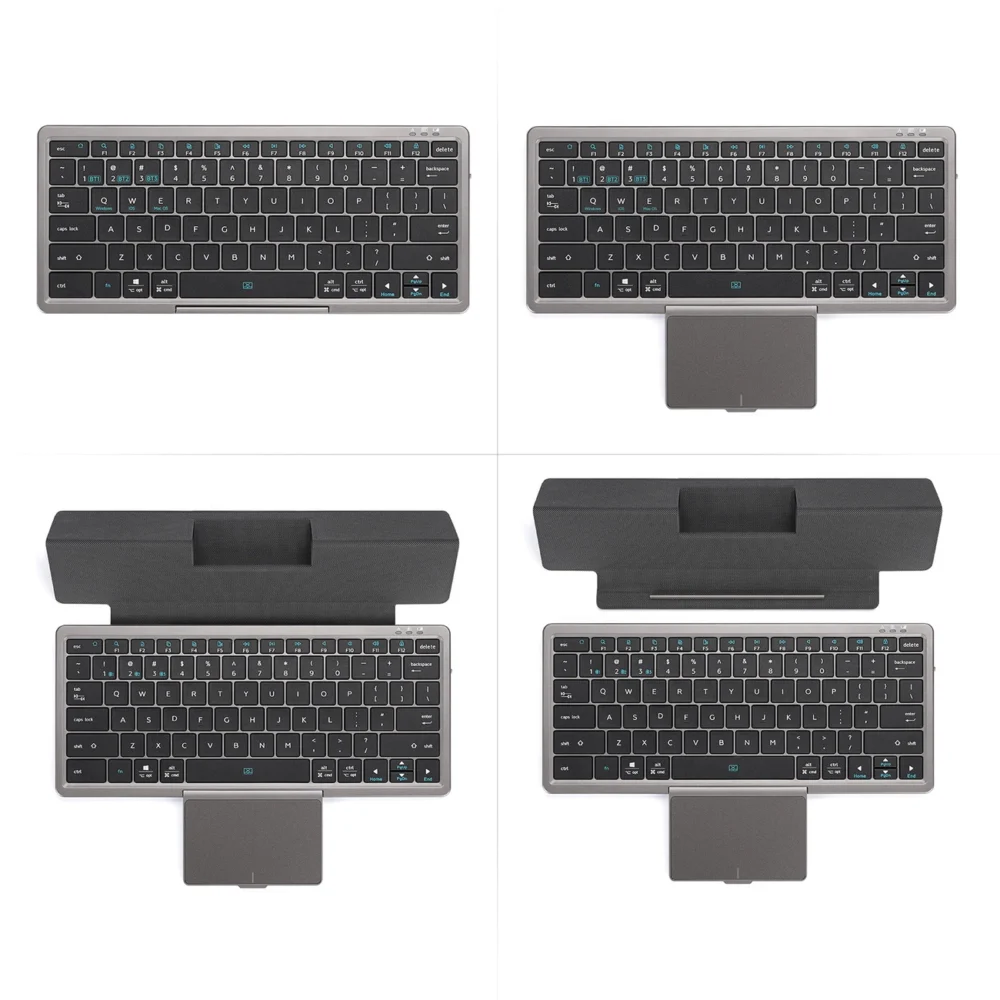 Dux Ducis OK Series wireless Bluetooth keyboard with touchpad - blackeng