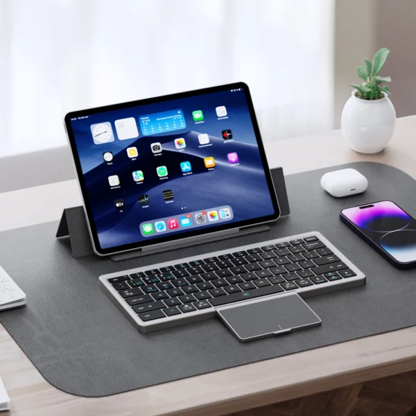 Dux Ducis OK Series wireless Bluetooth keyboard with touchpad - blackeng