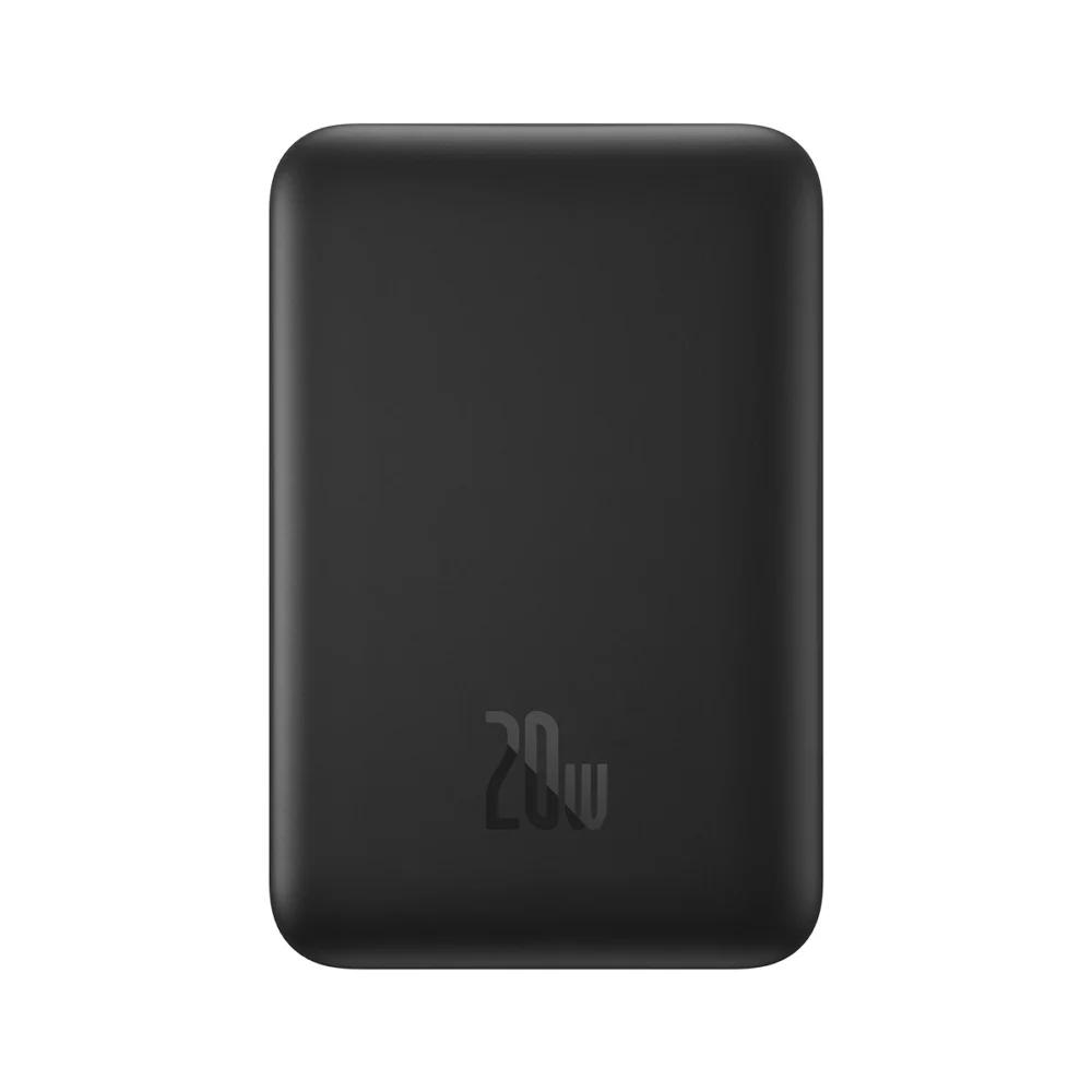 [RETURNED ITEM] Baseus Magnetic Mini Power Bank with MagSafe 15W / PD QC 20W 10000mAh Black (Overseas Edition) + Xiaobai Series Cable USB-C - USB-C 60W 3A 0.5m Blackeng