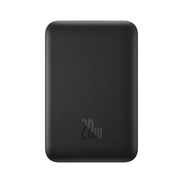 [RETURNED ITEM] Baseus Magnetic Mini Power Bank with MagSafe 15W / PD QC 20W 10000mAh Black (Overseas Edition) + Xiaobai Series Cable USB-C - USB-C 60W 3A 0.5m Blackeng