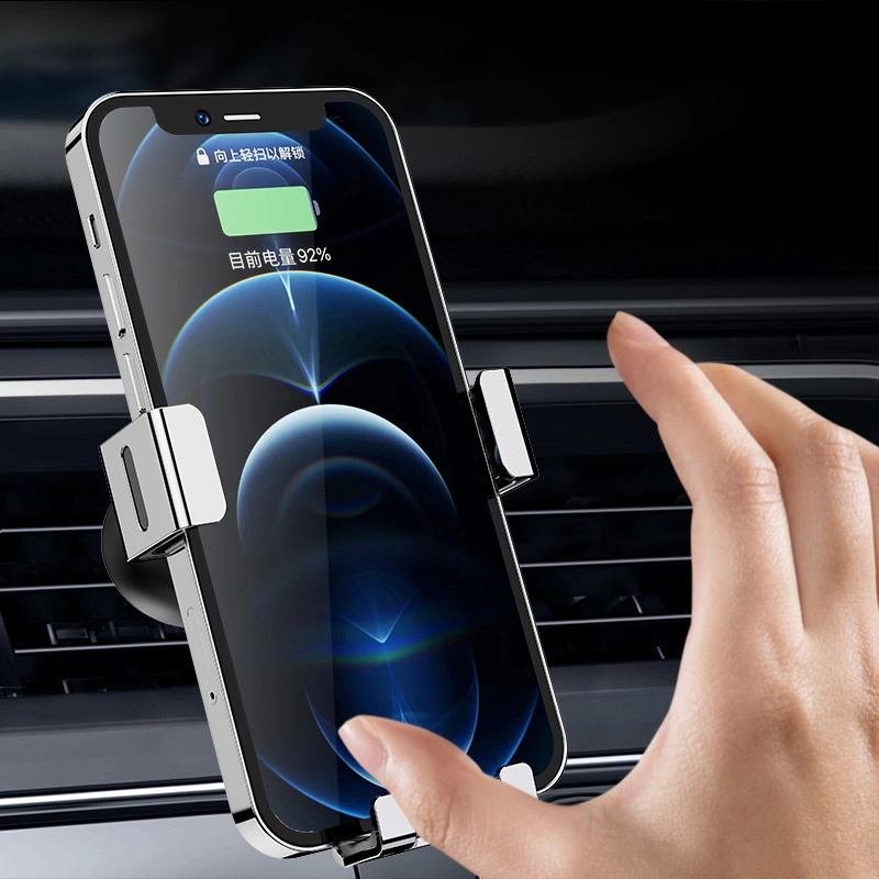 [RETURNED ITEM] Gravity smartphone car holder for air vent silver (YC12)eng