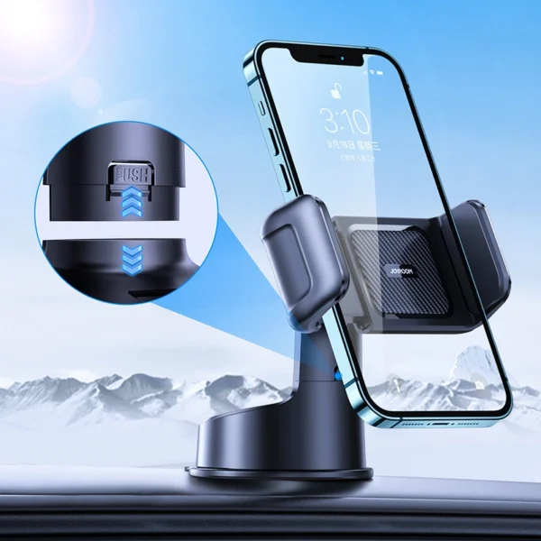 [RETURNED ITEM] Joyroom mechanical Car Mount for Dashboard Black (JR-ZS284)eng