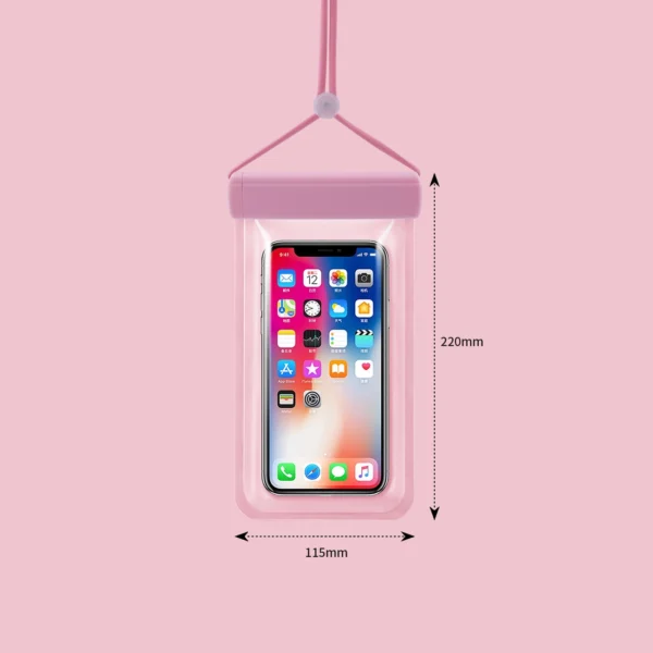 Waterproof case for phones up to 6.7" for the pool, beach, kayak, seaside - blackeng