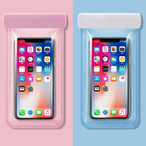 Waterproof case for phones up to 6.7" for the pool, beach, kayak, seaside - blackeng