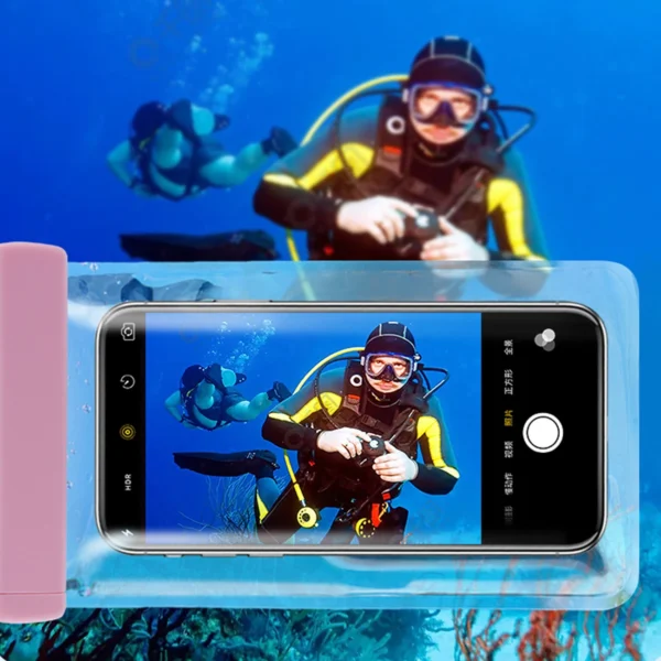 Waterproof case for phones up to 6.7" for the pool, beach, kayak, seaside - blackeng
