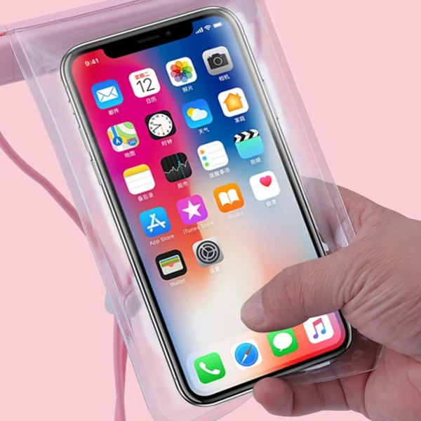 Waterproof case for phones up to 6.7" for the pool, beach, kayak, seaside - blackeng