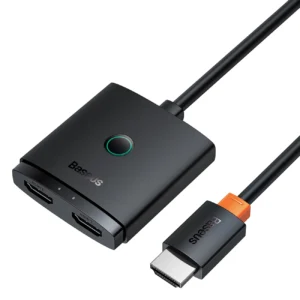 Baseus AirJoy 2in1 4K 60Hz bi-directional HDMI adapter with built-in 1m cable - blackeng