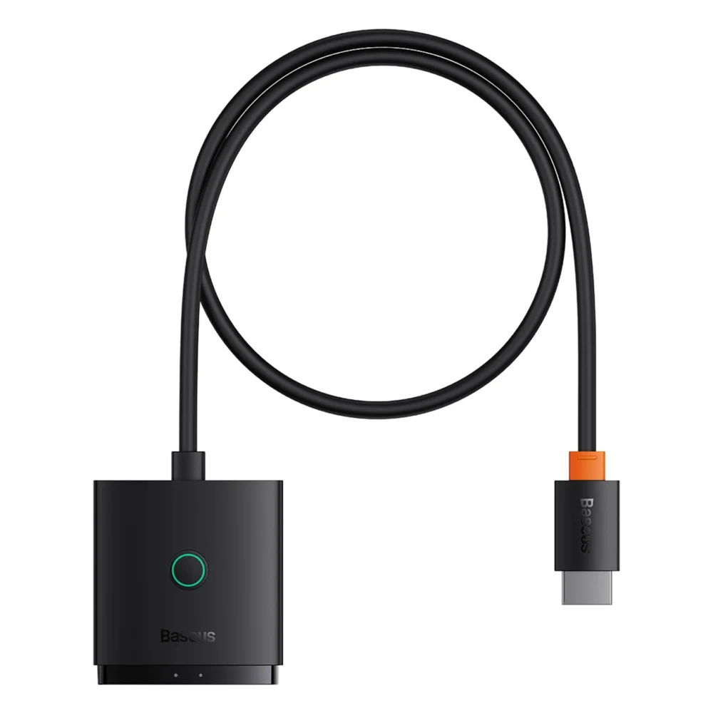 Baseus AirJoy 2in1 4K 60Hz bi-directional HDMI adapter with built-in 1m cable - blackeng