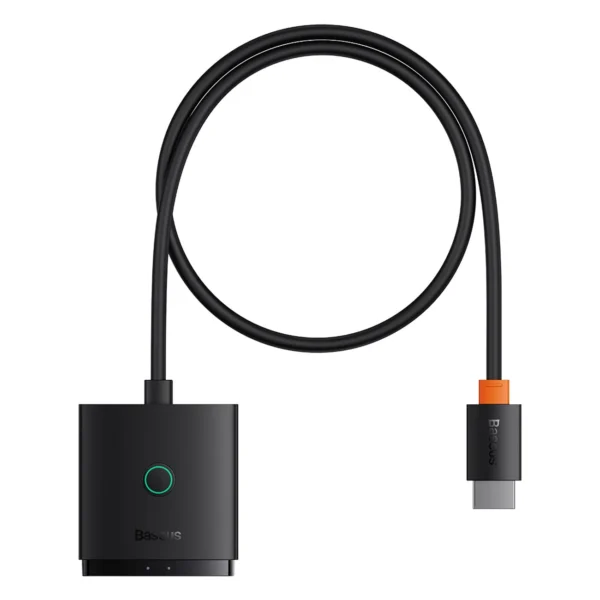 Baseus AirJoy 2in1 4K 60Hz bi-directional HDMI adapter with built-in 1m cable - blackeng