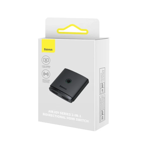 Baseus AirJoy 2in1 4K 60Hz bi-directional HDMI adapter - blackeng