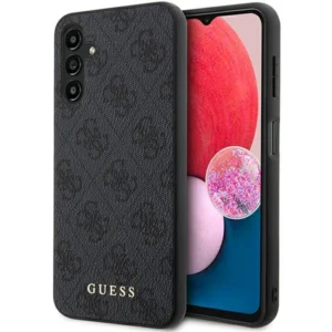 Guess 4G Metal Gold Logo Case for Samsung Galaxy A14 - Grayeng