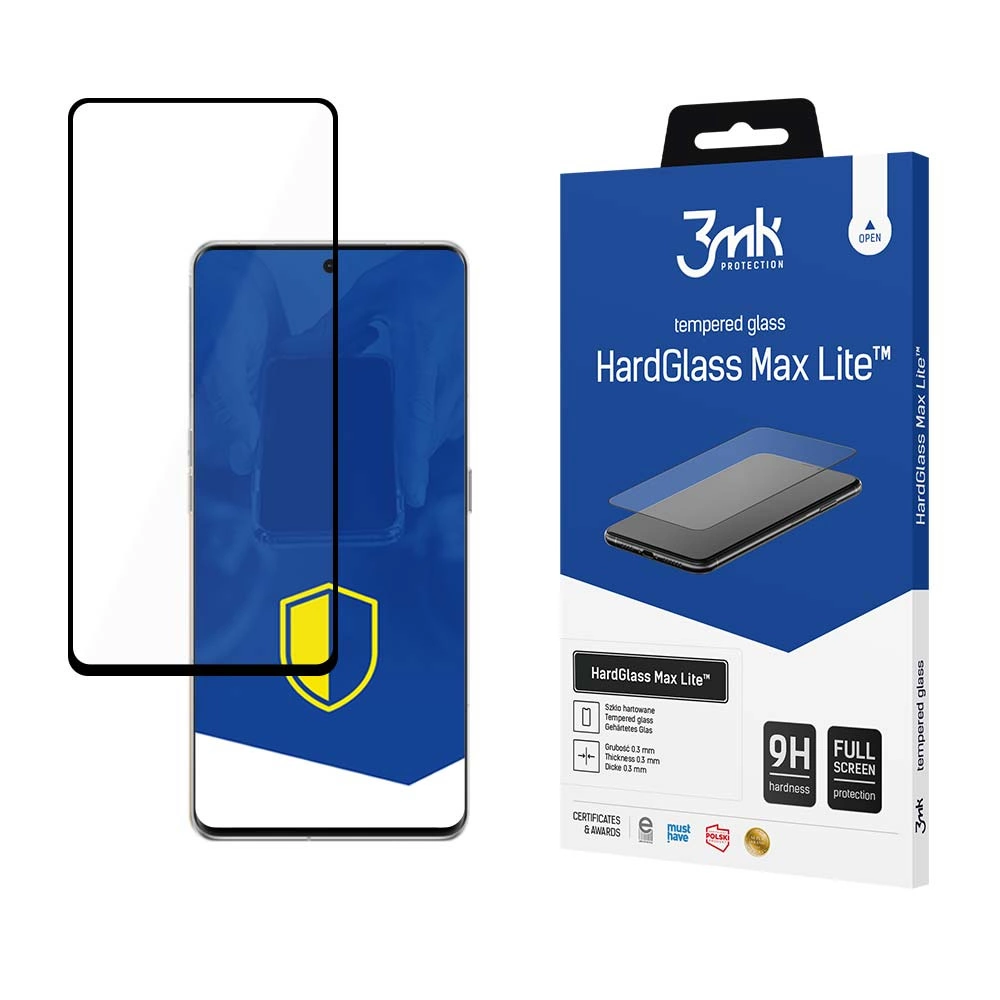 9H 3mk HardGlass Max Lite™ glass on Oppo Find X6 Proeng