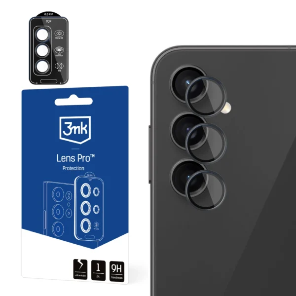 3mk Lens Protection Pro Camera Cover for Samsung Galaxy A14 / A34 5G - Blackeng