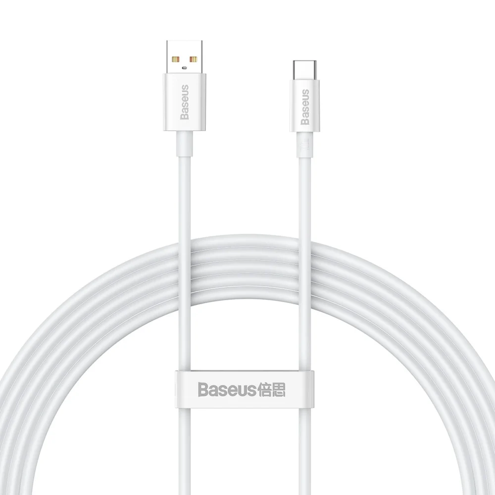 [RETURNED ITEM] Baseus Superior Series Fast Charging Cable USB-A - USB-C 100W 480Mbps 2m whiteeng