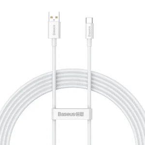 [RETURNED ITEM] Baseus Superior Series Fast Charging Cable USB-A - USB-C 100W 480Mbps 2m whiteeng